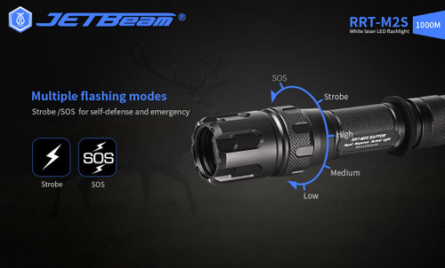 JETBeam RRT-M2S compact 1km 480 lumen LEP torch - LiteShop