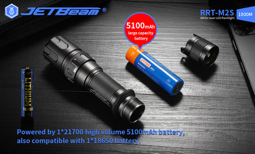 JETBeam RRT-M2S compact 1km 480 lumen LEP torch - LiteShop