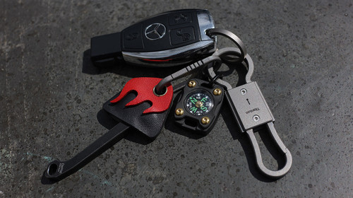 MecArmy CH22 vintage titanium two-way carabiner