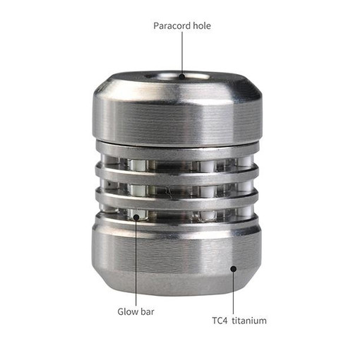 MecArmy FFX titanium, copper or brass EDC bead with tritium option