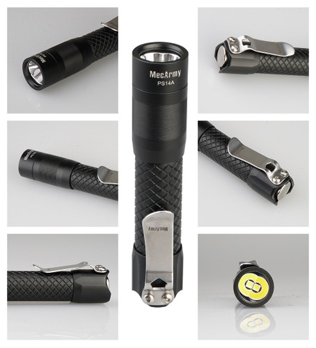 MecArmy PS14 compact 1200 lumen dual LED aluminium EDC torch