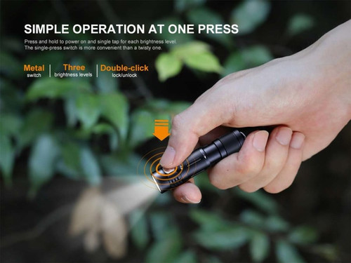 Fenix E05R compact 400 lumen rechargeable keychain light