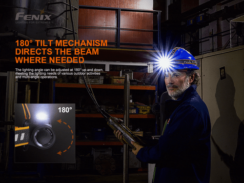 Fenix HM70R triple output 1600 lumen USB-C rechargeable LED headlamp