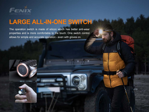 Fenix HM50R V2.0 lightweight 700 lumen USB-C rechargeable headlamp with red light