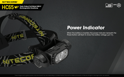 Nitecore HC65 V2 triple output 1750 lumen USB-C rechargeable headlamp