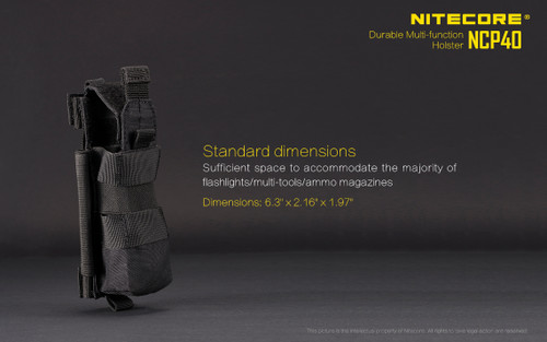 Nitecore NCP40 multi-functional tactical durable nylon holster