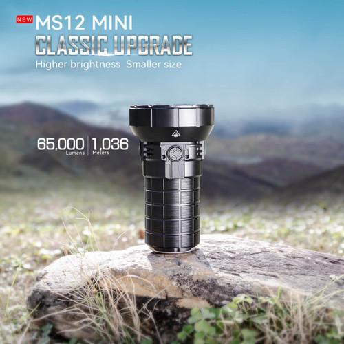 Imalent MS12 Mini Powerful 65000 lumen 1036m rechargeable search light