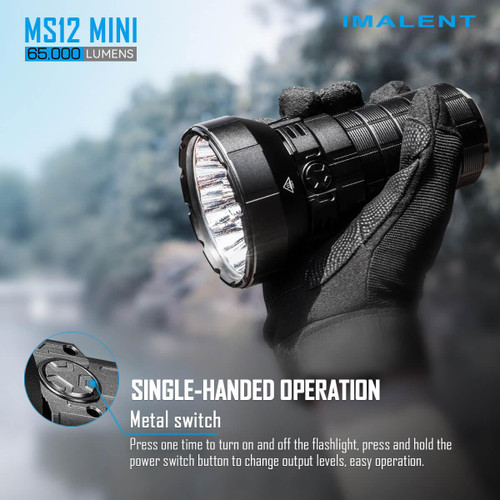 Imalent MS12 Mini Powerful 65000 lumen 1036m rechargeable search light