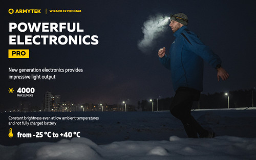 Armytek Wizard C2 Pro Max USB magnet 4000 lumen USB rechargeable headlamp