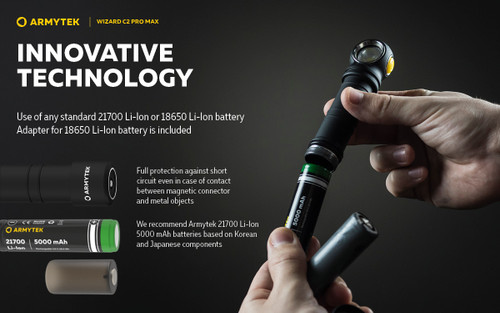 Armytek Wizard C2 Pro Max USB magnet 4000 lumen USB rechargeable headlamp