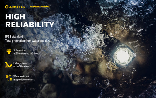 Armytek Wizard C2 Pro Max USB magnet 4000 lumen USB rechargeable headlamp