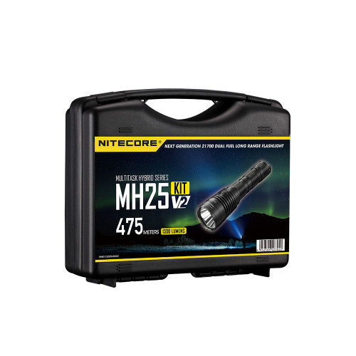 Nitecore MH25 V2 long range 1300 lumen 475m USB-C rechargeable hunting kit