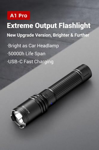 Klarus A1 Pro compact 1300 lumen USB-C rechargeable LED torch