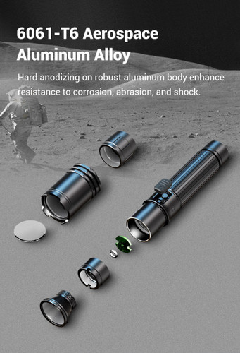 Klarus A1 Pro compact 1300 lumen USB-C rechargeable LED torch