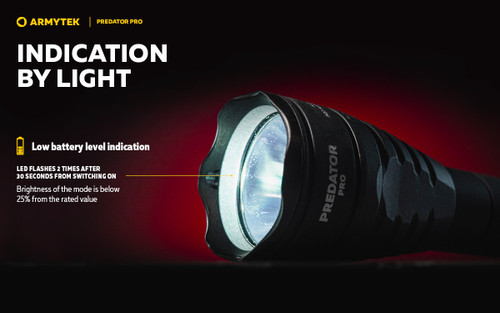 Armytek Predator Pro 1500 lumen 501m throw rechargeable LED torch