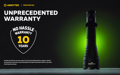 Armytek Predator Pro 1500 lumen 501m throw rechargeable LED torch