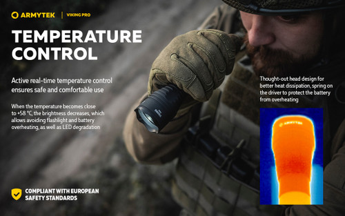 Armytek Viking Pro 2200 lumen 288m throw rechargeable LED torch