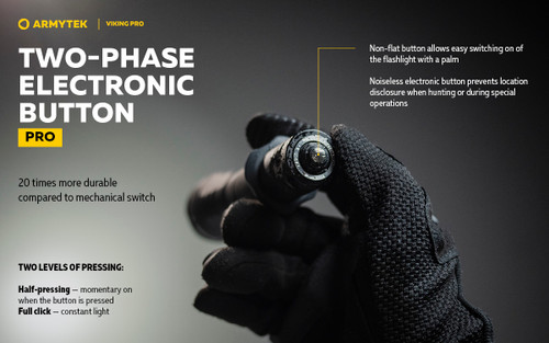 Armytek Viking Pro 2200 lumen 288m throw rechargeable extended set