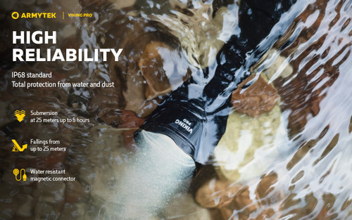 Armytek Viking Pro 2200 lumen 288m throw rechargeable extended set