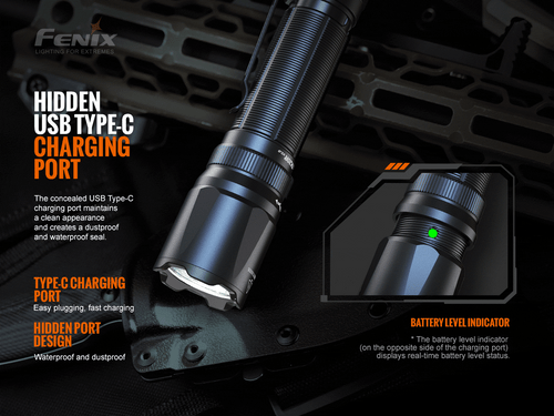 Fenix TK20R V2.0 Compact 3000 lumen rechargeable tactical LED torch