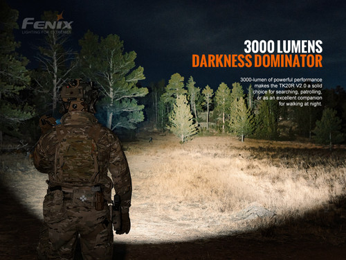 Fenix TK20R V2.0 Compact 3000 lumen rechargeable tactical LED torch