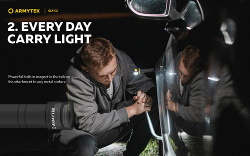 Armytek Elf C2 Compact 1100 lumen USB rechargeable headlamp