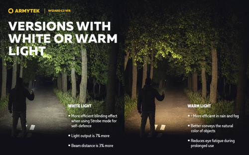 Armytek Wizard C2 WR Dual 1100 lumen rechargeable White and Red LED headlamp