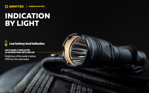 Armytek Dobermann Pro 1500 lumen 368m throw rechargeable LED torch