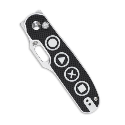 Kizer Ki4562A3 Cormorant G10 Black & White  3.25"