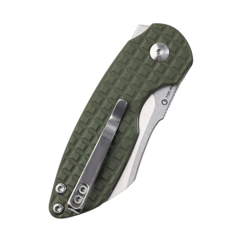 Kizer V2569C1 October Mini Liner Lock Knife Green G-10 2.54"  Stonewash