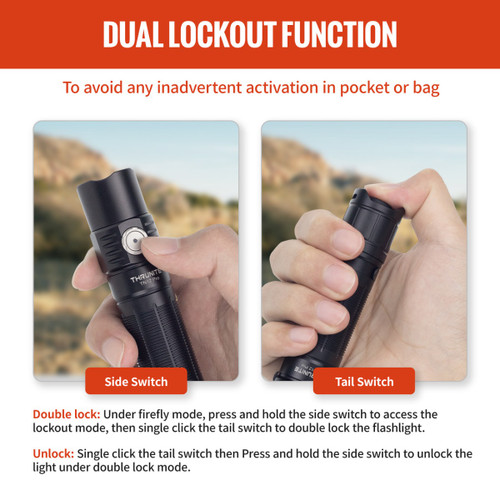 ThruNite TN12 Pro Compact 1900 lumens tactical USB-C rechargeable EDC torch