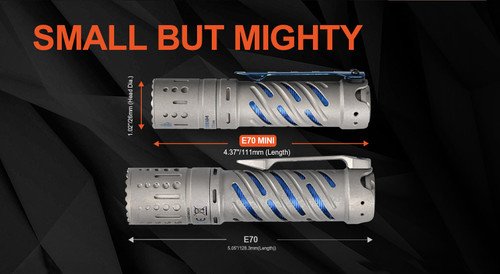 AceBeam E70 Mini Ti Compact 2000 lumen titanium EDC torch 