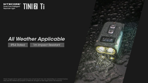 Nitecore TINI2 Ti 500 lumen USB-C rechargeable titanium keychain light