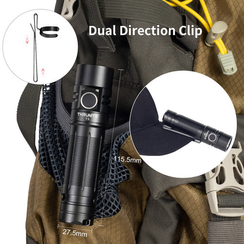 ThruNite T3 Pocket-sized 2250 lumen USB-C rechargeable EDC torch