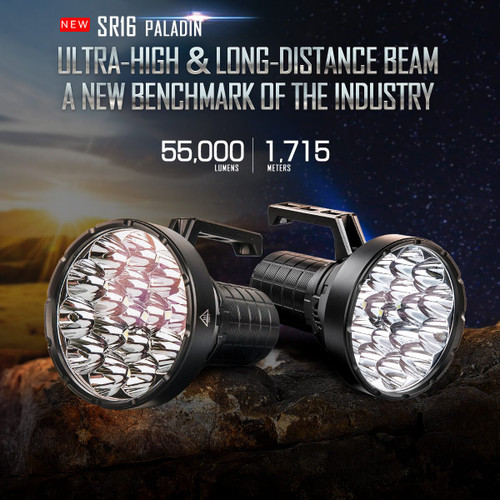 Imalent SR16 Powerful 55000 lumen 1715m throw rechargeable search light