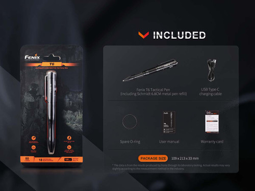 Fenix T6 80 lumen multifunctional tactical pen