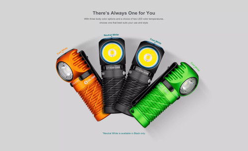 Olight Perun 2 Mini 1100 lumen right-angle torch and headlamp