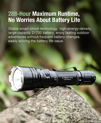 Klarus XT12GT PRO Compact 1600 lumen 850m long-range rechargeable torch
