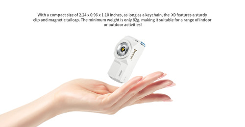 Wuben X0 L-shaped 1100 lumen rechargeable mini torch