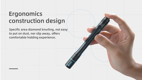 Wuben E19 High CRI 200 lumen warm white output AAA pen light