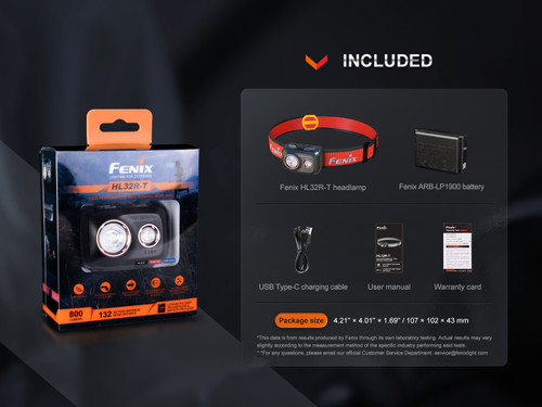 Fenix HL32R-T Lightweight 800 lumen rechargeable running headlamp