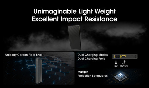 Nitecore CARBO 10000 Carbon fibre 10000mAh ultra lightweight power bank