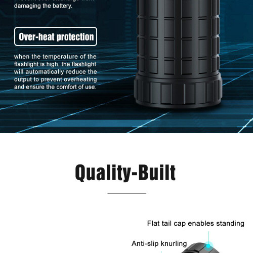 Lumintop Mach Compact 26000 lumen 520m throw rechargeable torch