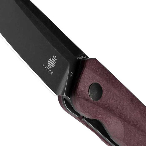 Kizer V3629A1 Agressor 3V Blade Front Flipper Richlite Handle