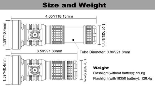 Manker MC13 II SFT40 Mini 2000 lumen 600m rechargeable thrower