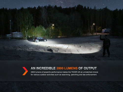 Fenix TK20R UE Compact 2800 lumen rechargeable tactical torch