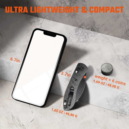 Vosteed Mini Nightshade MNNS26SPK Crossbar Lock Carbon Fibre Handle