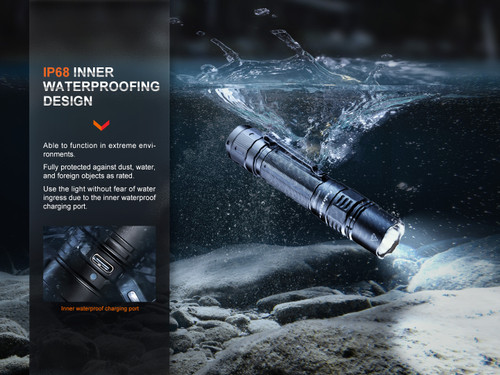 Fenix PD36R Pro Compact 2800 lumen USB-C rechargeable LED torch + E03R v2.0