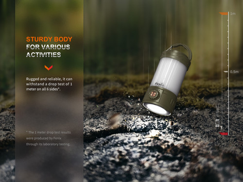 Fenix CL26R Pro - Portable 650 lumen rechargeable camping lantern