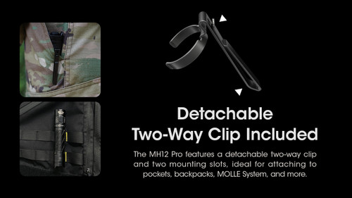 Nitecore MH12 Pro Compact 3300 lumen USB-C rechargeable torch